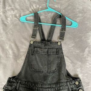 Forever Black Denim Overalls Women’s US 27